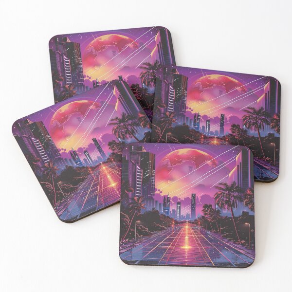 Item preview, Synthwave Aesthetic Illustration designed and sold by nomiraclehere.