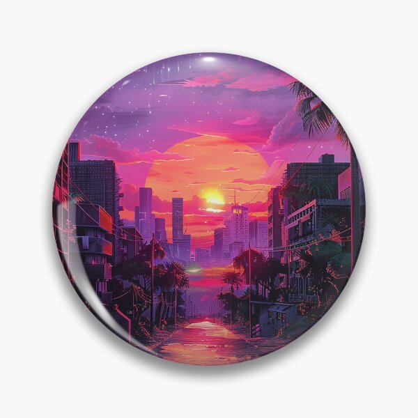 Item preview, Synthwave Aesthetic Illustration designed and sold by nomiraclehere.