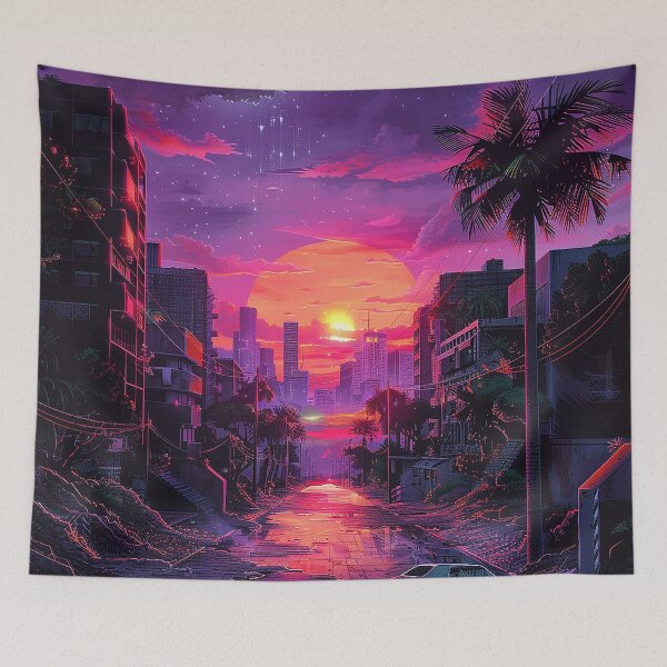 Item preview, Synthwave Aesthetic Illustration designed and sold by nomiraclehere.
