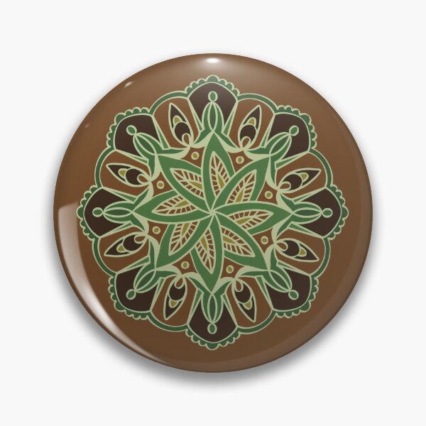 Item preview, Indian mandala pattern brown designed and sold by Karin Schön.