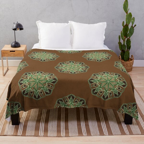 Item preview, Indian mandala pattern brown designed and sold by Karin Schön.