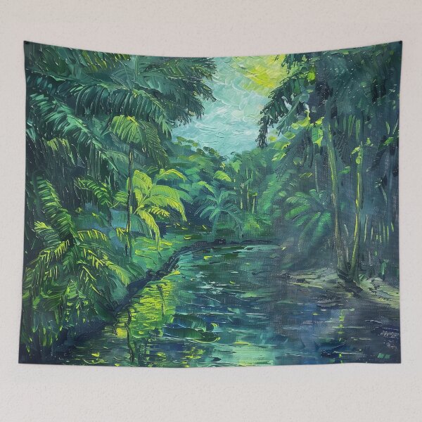 Item preview, Amazon Rainforest | Painting in the style of Vincent van Gogh designed and sold by ComicsFactory.