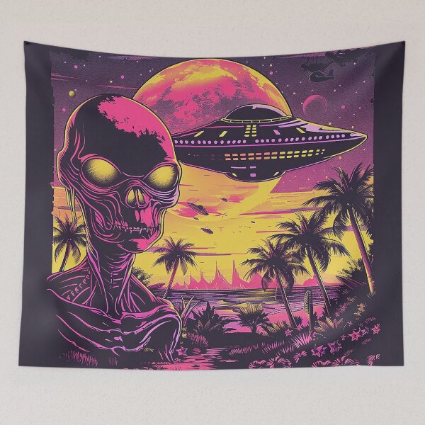 Item preview, Synthwave Aesthetic Illustration designed and sold by nomiraclehere.