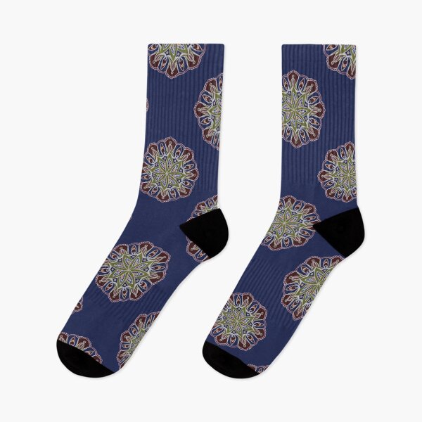 Item preview, Indian mandala pattern blue designed and sold by Karin Schön.