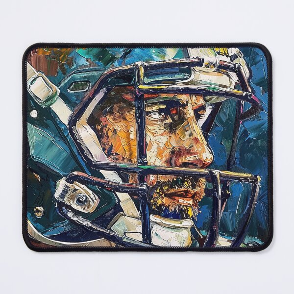 Item preview, American football player | Painting in the style of Vincent van Gogh designed and sold by ComicsFactory.
