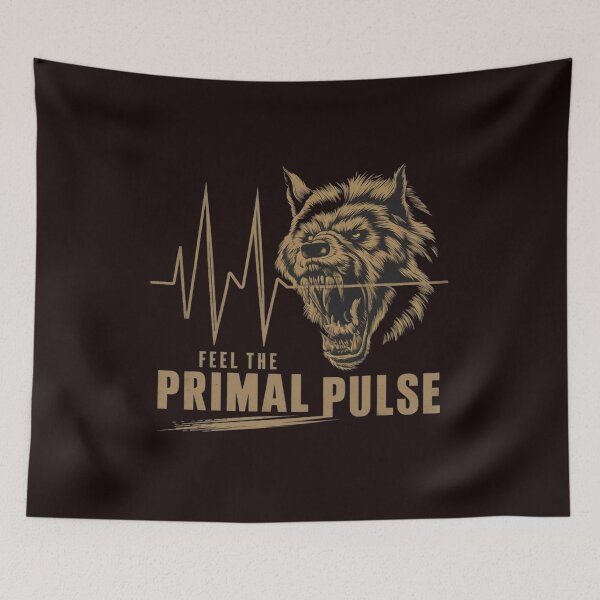 Item preview, Feel the primal pulse designed and sold by HOMEDESIGNPRINT.