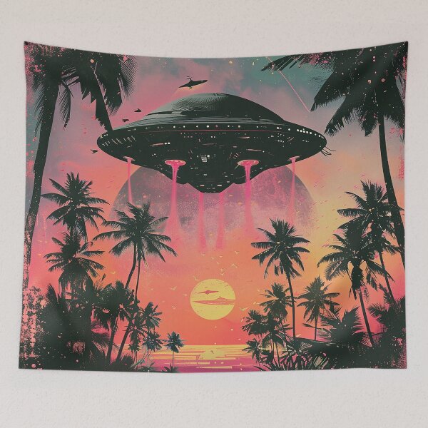 Item preview, Synthwave Aesthetic Illustration designed and sold by nomiraclehere.