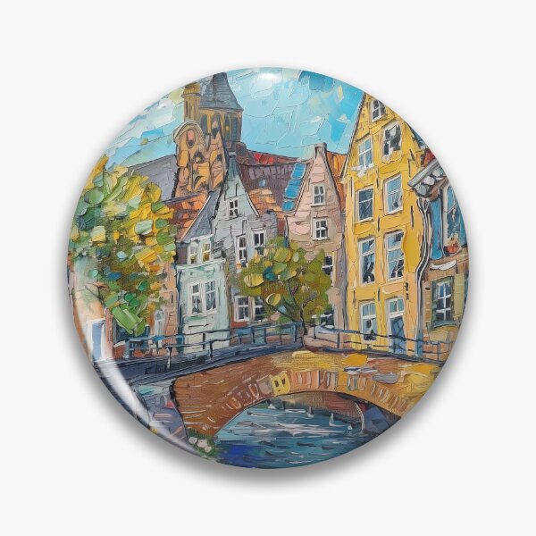 Item preview,  Amersfoort | Painting in the style of Vincent van Gogh designed and sold by ComicsFactory.