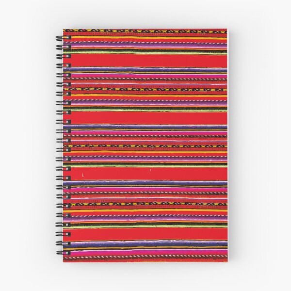 Item preview, Bright red mexican serape vibrant rebozo folk art  designed and sold by T-Mex.