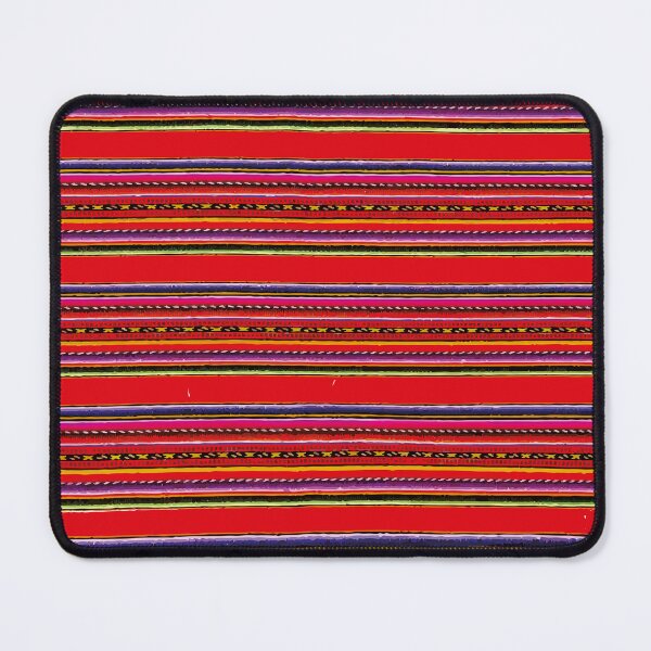 Item preview, Bright red mexican serape vibrant rebozo folk art  designed and sold by T-Mex.