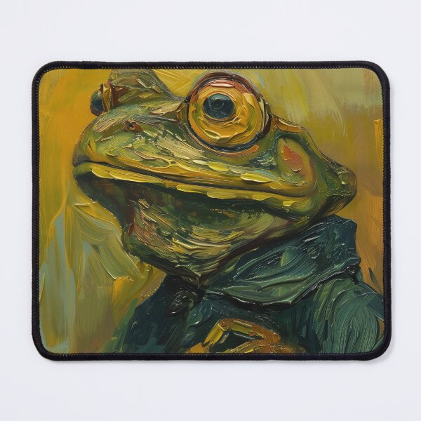 Item preview, Amphibian humanoid | Painting in the style of Vincent van Gogh designed and sold by ComicsFactory.