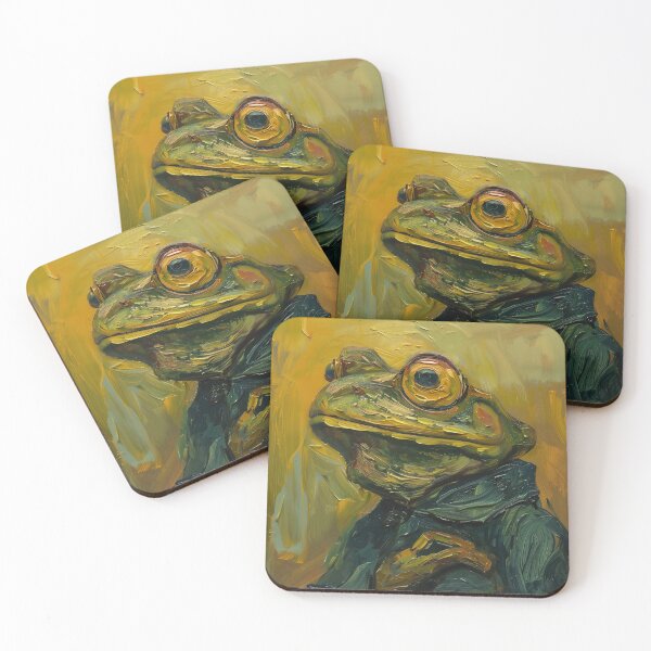 Item preview, Amphibian humanoid | Painting in the style of Vincent van Gogh designed and sold by ComicsFactory.
