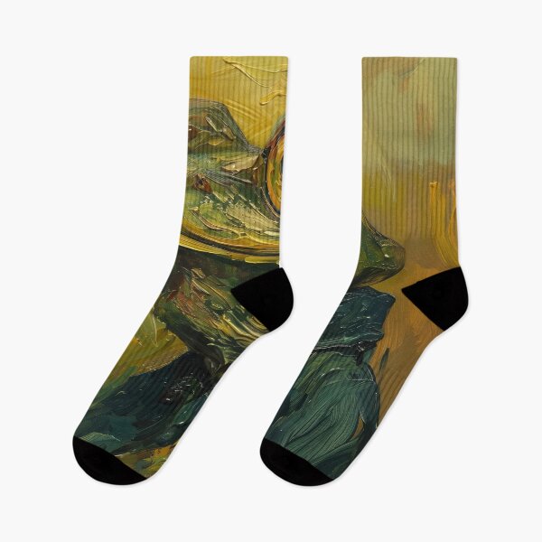 Item preview, Amphibian humanoid | Painting in the style of Vincent van Gogh designed and sold by ComicsFactory.