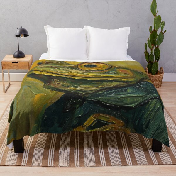 Item preview, Amphibian humanoid | Painting in the style of Vincent van Gogh designed and sold by ComicsFactory.