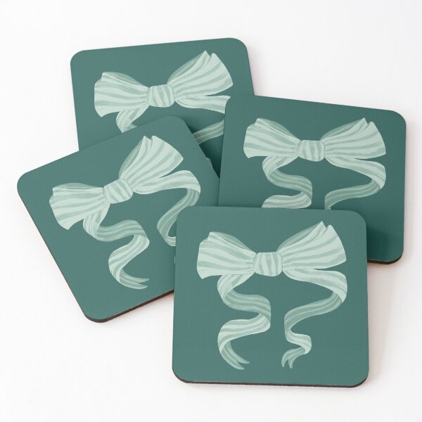 Item preview, Green watercolour bow designed and sold by Courtney Nicholls.