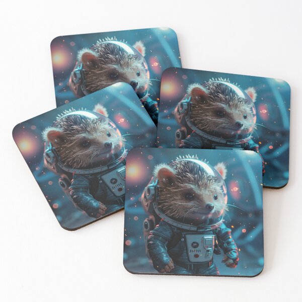 Artikelvorschau, Tapferer kleiner Igel-Astronaut, der den Weltraum erkundet entworfen und verkauft von Mullet Monkey.