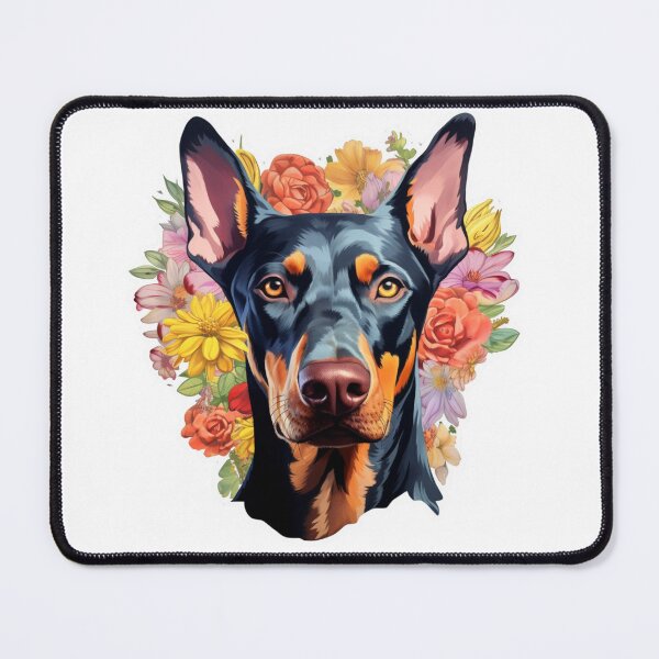 Item preview, Cute Flower Dobermann Mom Dad Guardian Angel Best Friend Doggie Paw designed and sold by SMARTKIT  DESIGNAGENCY.