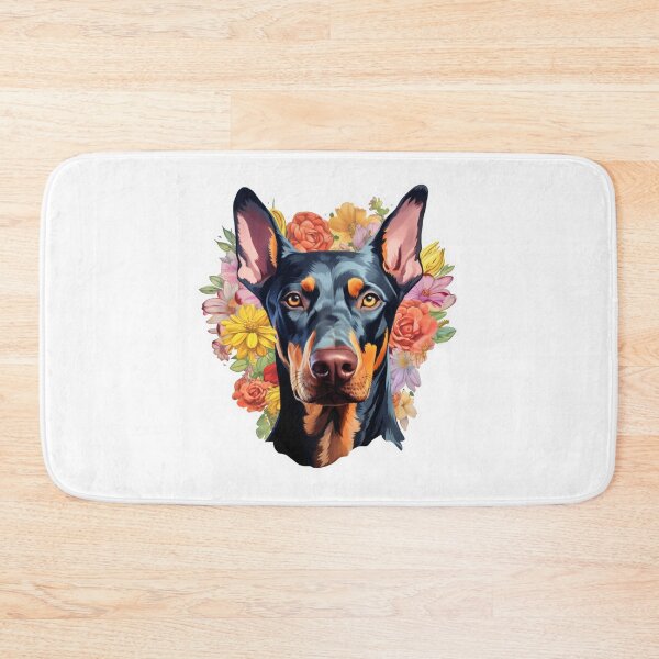 Item preview, Cute Flower Dobermann Mom Dad Guardian Angel Best Friend Doggie Paw designed and sold by SMARTKIT  DESIGNAGENCY.