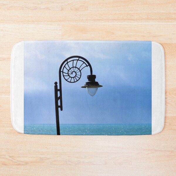 Item preview, Nautilus-design Lamp against Stormy Ocean Blues designed and sold by Dorset Girl.