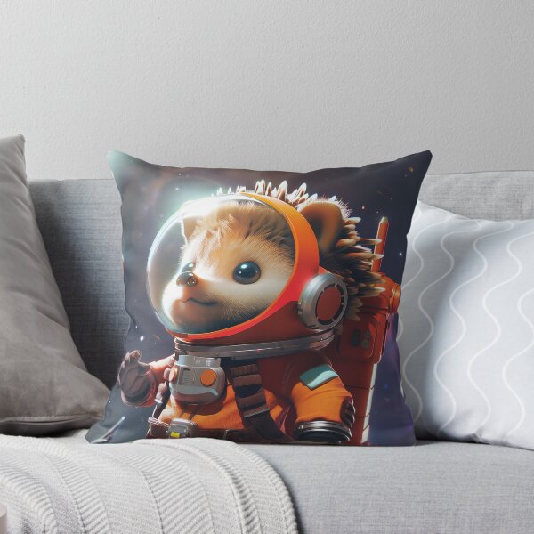 Item preview, Cute Curious Hedgehog Space Adventurer Exploring Unknown Planet designed and sold by Mullet Monkey.