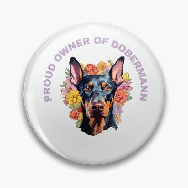Item preview, Cute Flower Dobermann Mom Dad Guardian Angel Best Friend Doggie Paw designed and sold by SMARTKIT  DESIGNAGENCY.