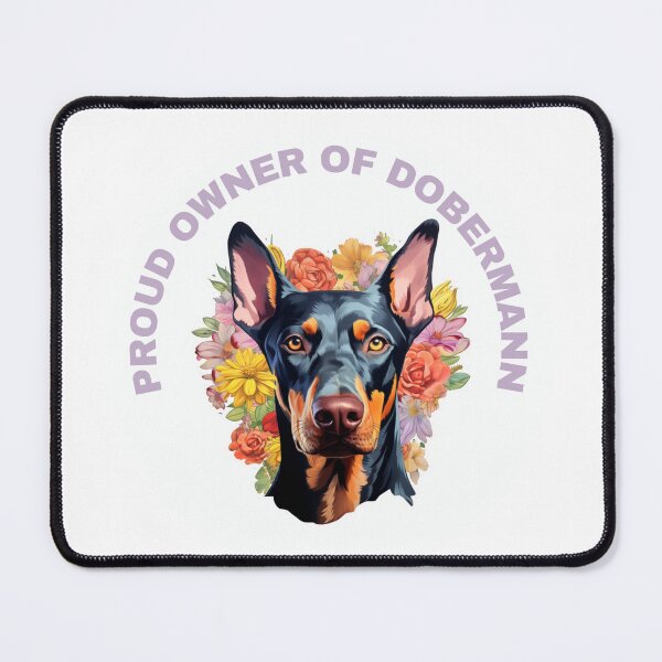 Item preview, Cute Flower Dobermann Mom Dad Guardian Angel Best Friend Doggie Paw designed and sold by SMARTKIT  DESIGNAGENCY.