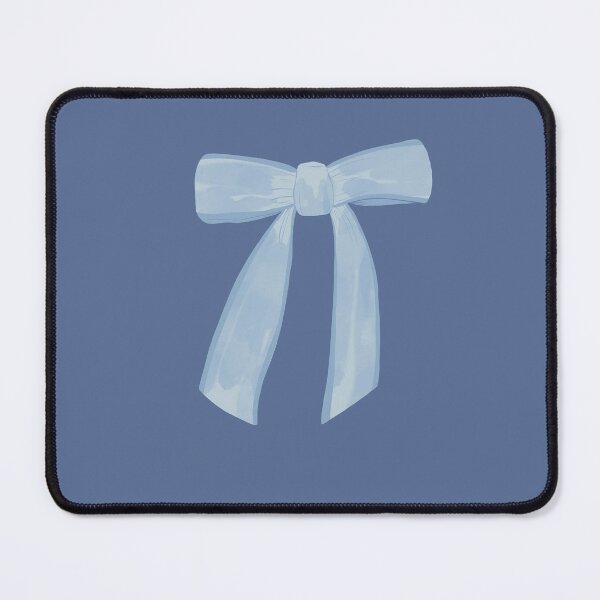 Item preview, Blue velvet watercolour bow designed and sold by Courtney Nicholls.