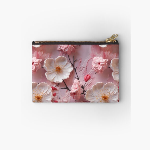 Artikelvorschau, 3D-Blumenmuster in Pastellrosa und Weiß entworfen und verkauft von MargaretFasDes.