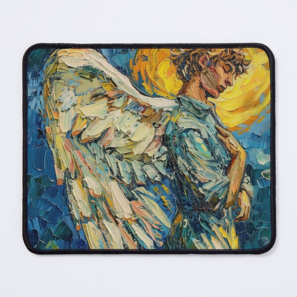 Item preview, An Archangel | Painting in the style of Vincent van Gogh designed and sold by ComicsFactory.