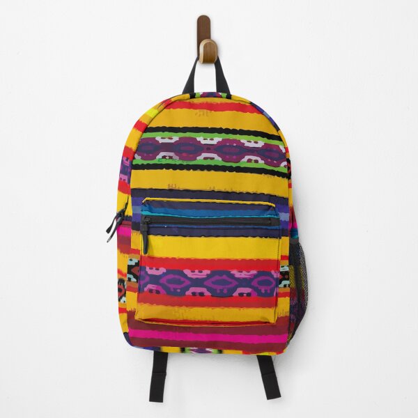 Item preview, Yellow maximalist decor mexican rebozo fabric vibrant folk art designed and sold by T-Mex.