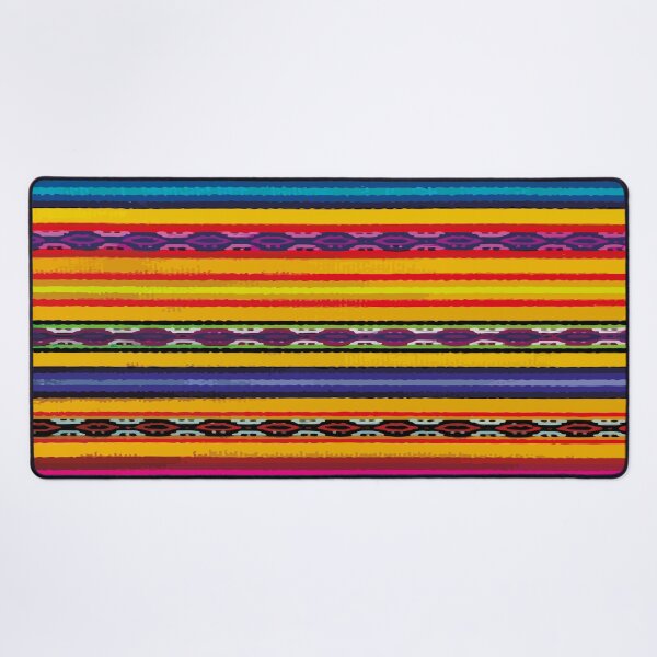 Item preview, Yellow maximalist decor mexican rebozo fabric vibrant folk art designed and sold by T-Mex.
