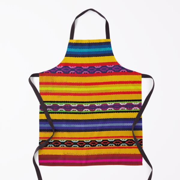 Item preview, Yellow maximalist decor mexican rebozo fabric vibrant folk art designed and sold by T-Mex.