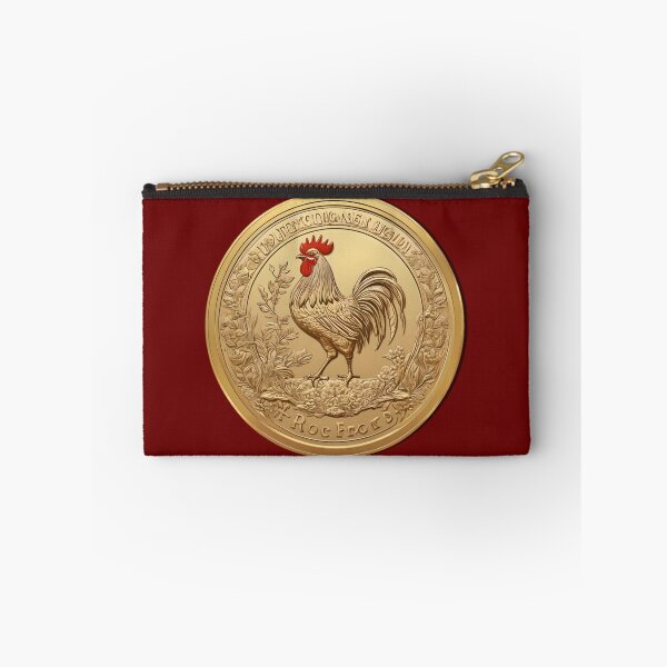 Item preview, Red Crested Rooster Fantasy Coin designed and sold by Ciervo Primavera.