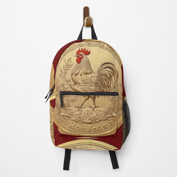 Item preview, Red Crested Rooster Fantasy Coin designed and sold by Ciervo Primavera.
