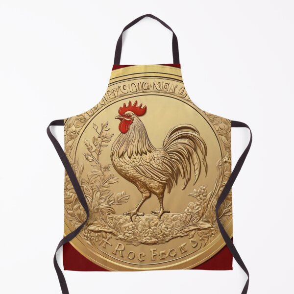 Item preview, Red Crested Rooster Fantasy Coin designed and sold by Ciervo Primavera.