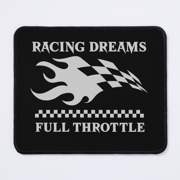 Item preview, Racing Dreams Fully Throttle Racing Checkered Flag Motorsports Garage Fast Cars Speed Adrenaline Race Car Racetrack Speedway  designed and sold by CarantinedChaos.