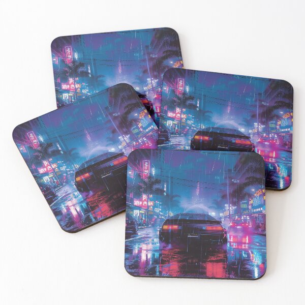 Item preview, Synthwave Aesthetic Illustration designed and sold by nomiraclehere.