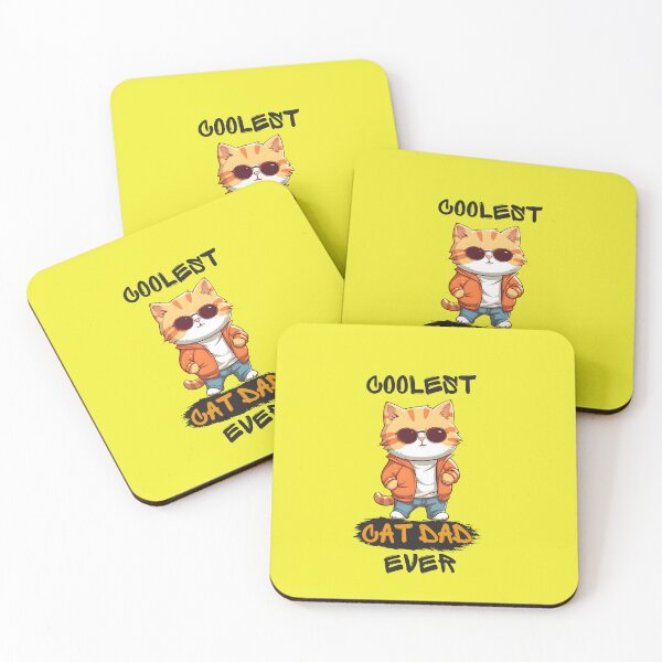 Item preview, Coolest Cat Dad Ever designed and sold by LindoDesign.