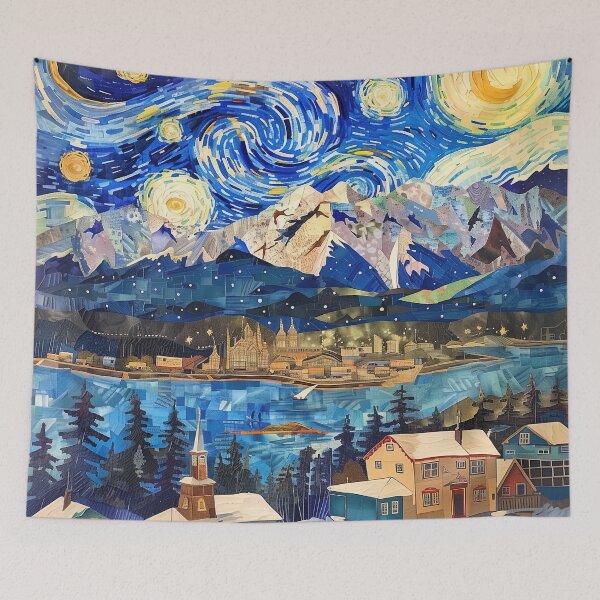 Item preview, Anchorage | Painting in the style of Vincent van Gogh designed and sold by ComicsFactory.