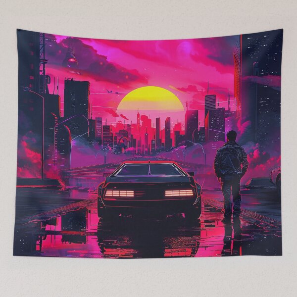 Item preview, Synthwave Aesthetic Illustration designed and sold by nomiraclehere.