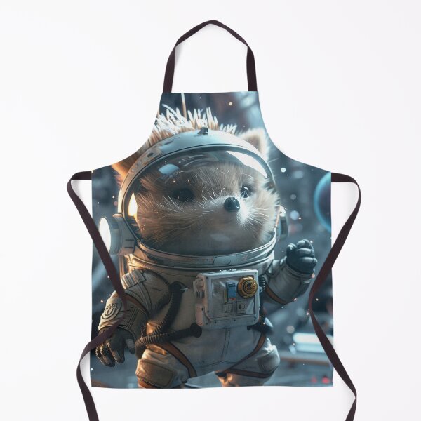 Item preview, Brave Hedgehog Astronaut Exploring Sci-Fi Space Station designed and sold by Mullet Monkey.