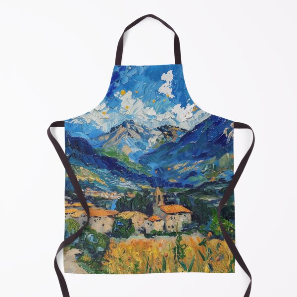 Item preview, Andorran landscape | Painting in the style of Vincent van Gogh designed and sold by ComicsFactory.