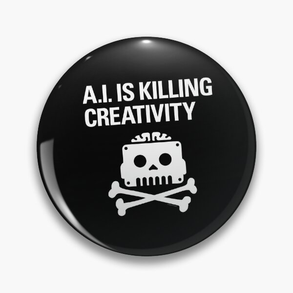 Item preview, A.I. IS KILLING CREATIVITY (White) designed and sold by Ashes of Sound.