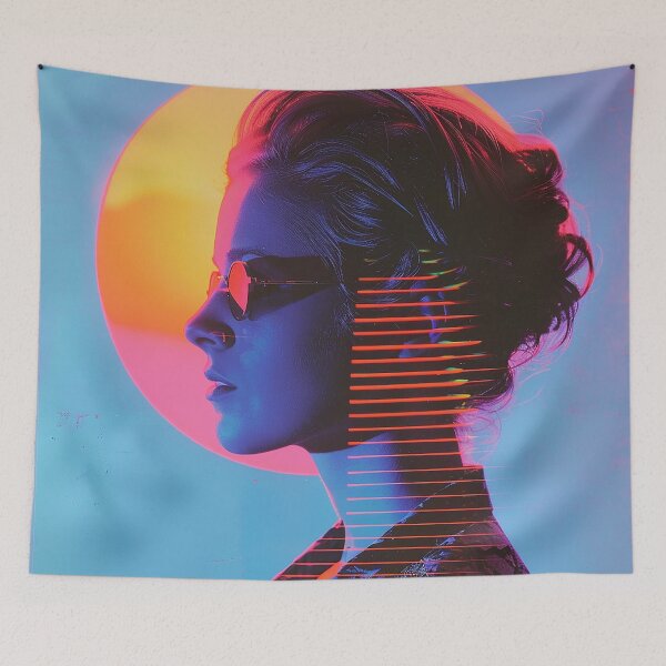 Item preview, Synthwave Aesthetic Illustration designed and sold by nomiraclehere.