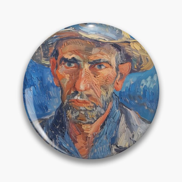 Item preview, Andorran man | Painting in the style of Vincent van Gogh designed and sold by ComicsFactory.
