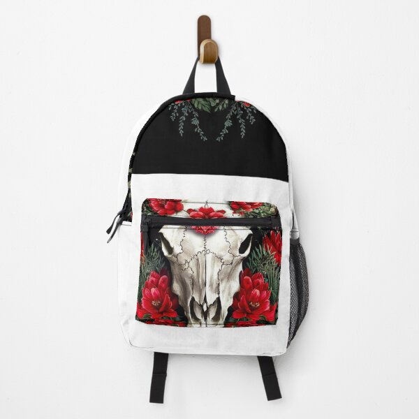 Item preview, Skull Bull With Red Flowers designed and sold by karsad.