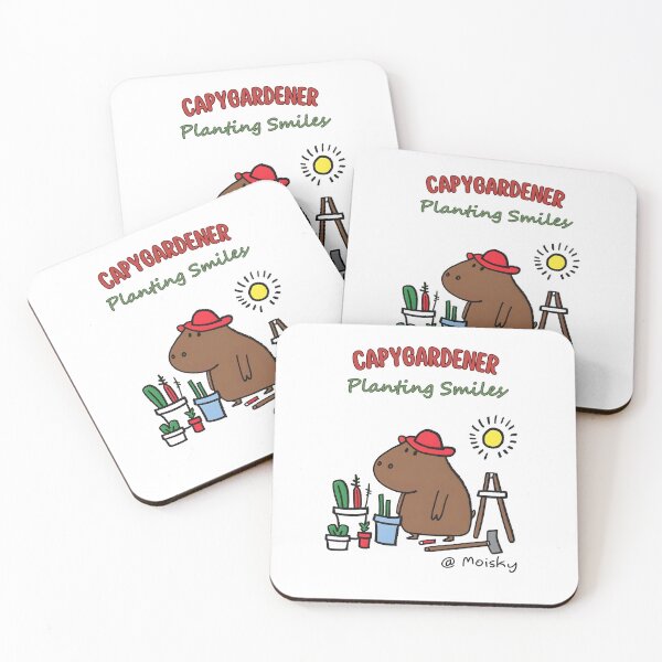 Item preview, Green Thumb Capy: Cheerful Capybara Gardener designed and sold by Moisky Patterns.