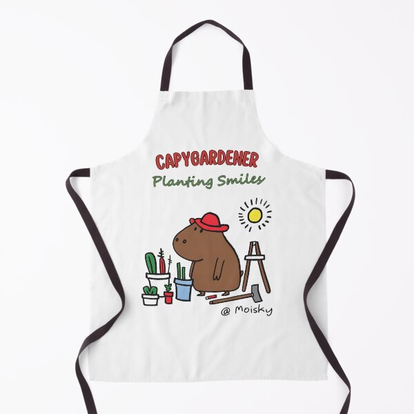 Item preview, Green Thumb Capy: Cheerful Capybara Gardener designed and sold by Moisky Patterns.