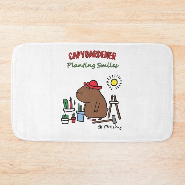 Item preview, Green Thumb Capy: Cheerful Capybara Gardener designed and sold by Moisky Patterns.