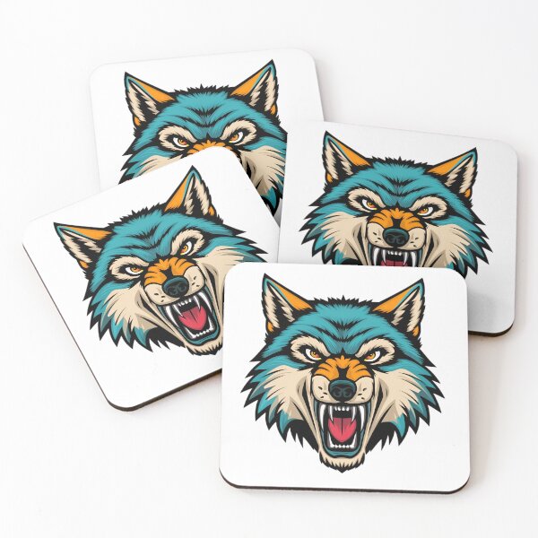 Item preview, Angry Wolf logo designed and sold by PolygonPinnacle.